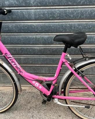 Bici donna rosa