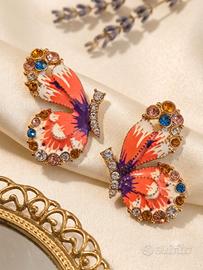 orecchini vintage farfalla firmati 