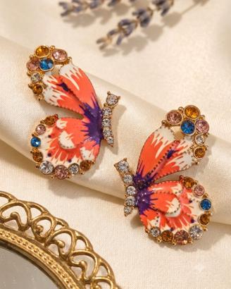 orecchini vintage farfalla firmati 