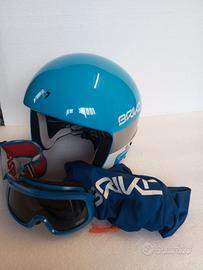 Casco sci Briko "Vulcano 6.8" + occhiali+ bag