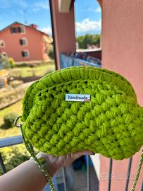 🍏 Borsa clutch Crochet fatta a mano 🍏