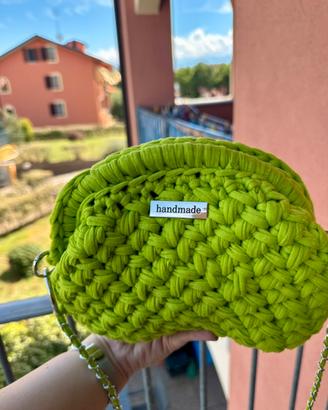 🍏 Borsa clutch Crochet fatta a mano 🍏