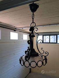 Lampadari in ferro battuto