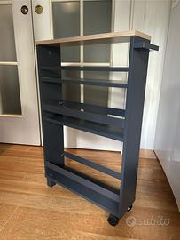 Carrello da cucina salvaspazio con ruote