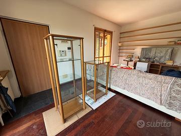 Vetrinette espositive in legno/vetro con chiave