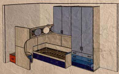 camera per ragazzi completa