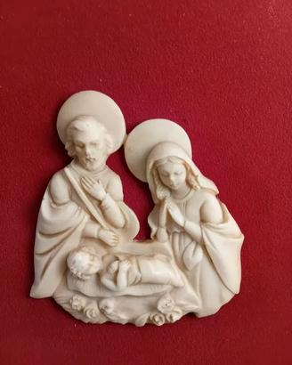 Capezzolo Sacra Famiglia anni 70 in velluto resina