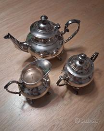 Set tè vintage, placcato argento, epoca metà 1900