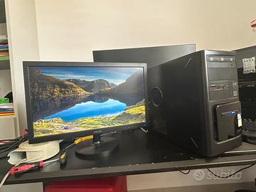 Postazione Pc Completa+Monitor Asus-Pronto all’uso