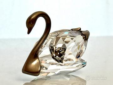 Swarovski Cigno in Cristallo con dettagli in Rodio