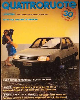 Rivista Quattroruote 365 03-1986 Fiat Panda 4X4-Pe