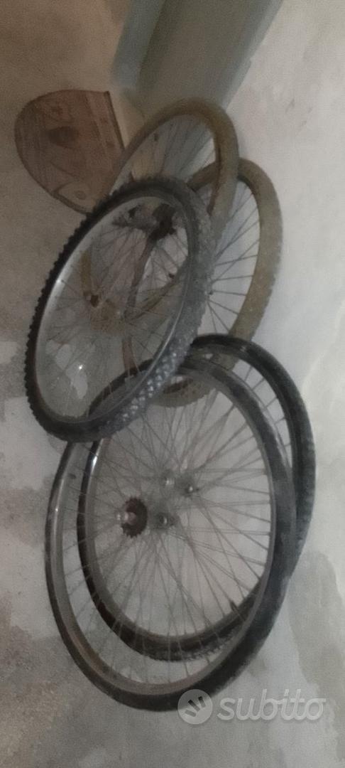 Coppia Ruote Bici Complete 26x1 3/8 - Cerchio, Copertone, Camera E Pignone 18 Denti - Foto 7