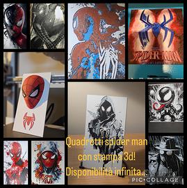 Stampe 3d spider man