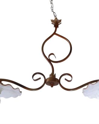 Lampadario Bilanciere in ceramica sarda pavoncelle