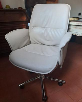 Sedia scrivania/studio in finta pelle