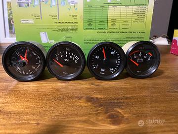 Lotto 4 strumenti Auto VDO per cruscotto o plancia