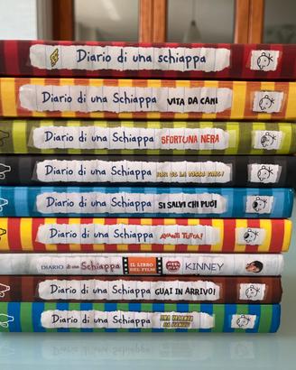 Lotto di 9 libri del “Diario di una schiappa”