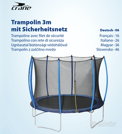 Trampolino elastico 305 cm per tutti