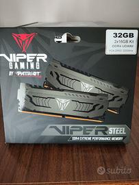 Patriot Viper Steel RAM DDR4 3200 MHz 32GB(2x16GB)