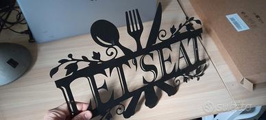 targa cucina da appendere