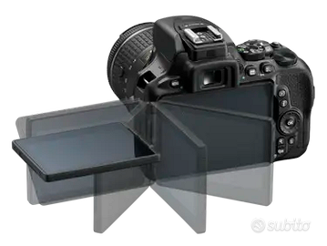 Nikon D5600 24.2mpx con obiettivo 18-140mm vr