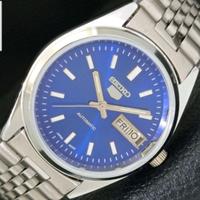 Seiko 5 Automatico Daydate Blu ricondizionato 