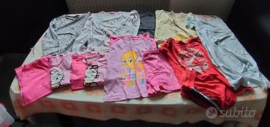 Lotto vestiario bimba tg 8-10 anni 