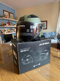 Casco Moto Acerbis Jet Firstway Verde