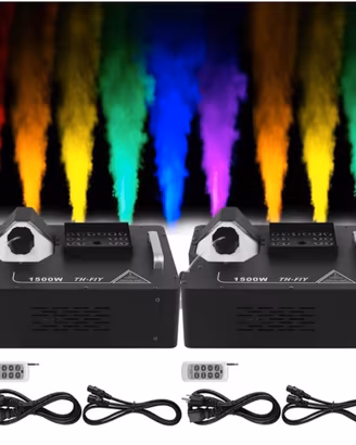 2 macchine del fumo verticali +Led