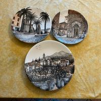3 Piatti dipinti a Mano di Giovanna Oreglia
