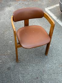 Sedia a pozzetto vintage design '60 modernariato