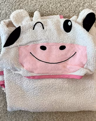 Accappatoio poncho bimba 3/4 anni