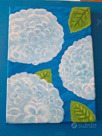 Quadro Ortensie Blu 