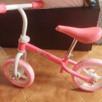 Bici senza pedali rosa bambina