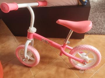 Bici senza pedali rosa bambina