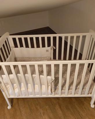 Letto - culla Cuoricini + coperta e paracolpi