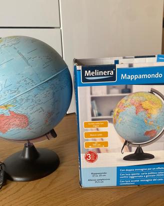 Mappamondo Giorno e Notte Melinera 25 cm