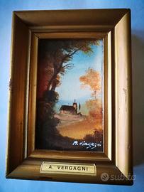 Dipinto originale Arturo Vergagni Milano