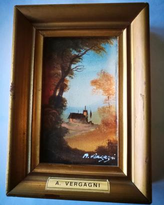 Dipinto originale Arturo Vergagni Milano
