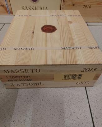 Masseto 2015 cassa da 3 bottiglie