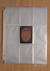 50 pagine trasparenti 3x3 per MTG Pokemon