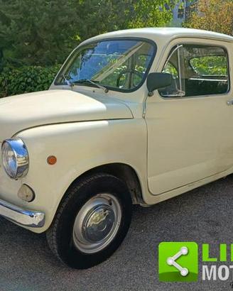 FIAT 600 D FANALONA LIBRETTO E TARGHE ORIGINALI