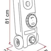 Serbatoio con ruote per acque grigie campeggio