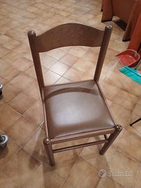 sei sedie in legno