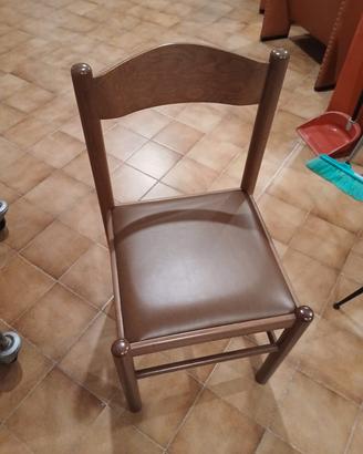 sei sedie in legno