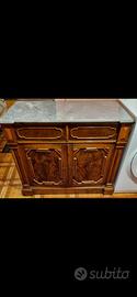 Credenza con piano in marmo