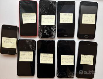 Lotto cellulari Android smartphone iPhone Huawei S