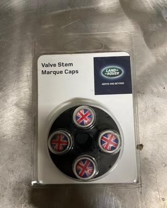 TAPPI RUOTE LAND ROVER BANDIERA INGLESE