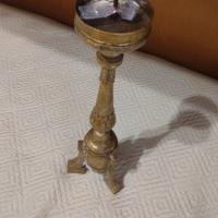 candelabro antico in legno