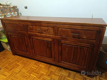Credenza Etnica in Legno Massiccio